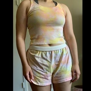 Hand dyed tie dye set